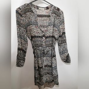 Patterned Tunic/Dress w/belt